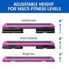 Yes4All Adjustable Aerobic Step Platform with 4 Risers Health Club