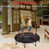 FirstE 48" Foldable Fitness Trampolines, Rebound Recreational Exercise