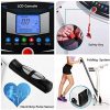 Electric Folding Treadmill for Home with LCD Monitor