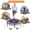 Fitness Trampoline Trainer with Resistance Bands