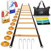 Invincible Fitness Agility Ladder Training Equipment Set