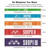 SUNPOW Pull Up Assistance Bands - Set of 5 Resistance Heavy Duty