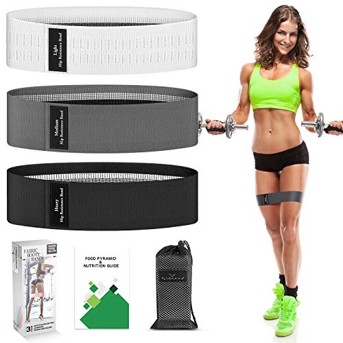 Workout Bands Exercise Loop Bands, 3 Level Hip Fitness Glute Bands