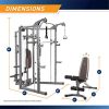 Marcy Smith Cage Machine with Workout Bench and Weight Bar