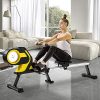 Folding Magnetic Rowing Machine with LCD Monitor