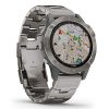 Garmin Fenix 6 Sapphire (Titanium with Titanium Band) Power Bundle