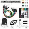 Resistance Bands Set (11 pcs) - 5 Stackable Exercise Bands