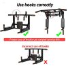 Jandecfit Pull Up Bar Wall Mounted Multifunctional Chin Up Bar