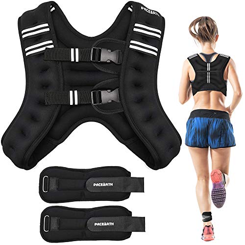 PACEARTH Weighted Vest with Ankle/Wrist Weights