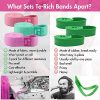 Te-Rich Long Resistance Bands, Fabric Pull Up Assistance Bands 3 Pack