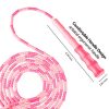 Zonon 3 Pieces Soft Beaded Jump Rope Adjustable Segment