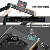 Goplus 2 in 1 Folding Treadmill with Dual Display