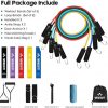 Whatafit Resistance Bands Set (17pcs), Exercise Bands with Door Anchor