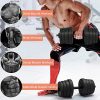 YAHEETECH Adjustable 66.14LB Dumbbell Weight Set Barbell Lifting