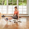 JFIT Tall 9″ Pro Push Up Bar Stand – Durable Metal Fitness Equipment with Padded Handles for Secure Grip