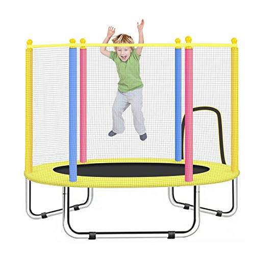 Mini Indoor Kid Trampoline for Kids Toddlers 55" Fitness Trampolines