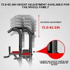 KINGC Adjustable Power Tower Dip Station Pull Up Bar Strength Training
