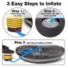 JAWINN Half Ball Balance Trainer - with Resistance Bands