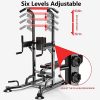 Power Tower Pull Up Bar Dip Station Adjustable Height