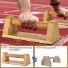 PACEARTH Wood Push Up Bars Support 660 lbs