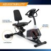 Marcy Regenerating Recumbent Exercise Bike with Adjustable Seat