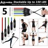 Allvodes Resistance Bands Set 12pcs, Workout Bands