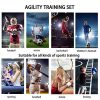 Speed Agility Training Set, Includes 1 Agility Ladder, 4 Steel Stakes
