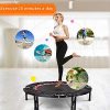 ANCHEER Foldable 40" Mini Trampoline Rebounder with Adjustable Legs