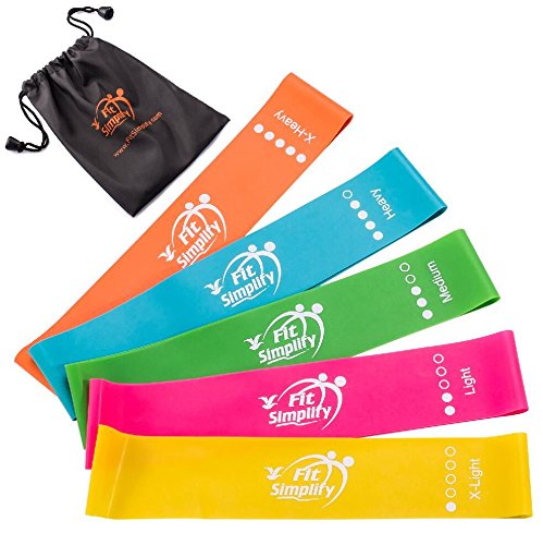 Fit Simplify Resistance Loop Exercise Bands for Home Fitness
