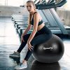 SpoxFit Exercise Ball Chair with Resistance Bands, Perfect for Office