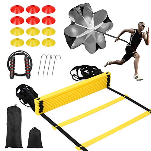 SKL Speed Agility Training Set, Includes Speed Running Parachute