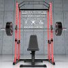 Synergee Power Rack with Pull Up Bar, Safety Straps and J-Cups.