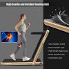 Goplus 2 in 1 Folding Treadmill with Dual Display