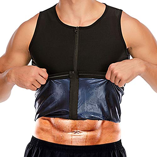 Men Waist Trainer Sauna Vest Sweat Body Shaper