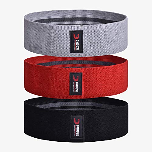 DMoose Fitness Hip Circle, Set of 3 Booty Bands for Men and Women