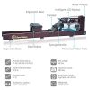 Experience Full-Body Workouts at Home – Adjustable Water Rowing Machine with LED Monitor