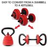Unlock Versatile Workouts with the Adjustable Kettlebell Handle - Supports up to 100lbs & Fits 1 & 2-Inch Weight Plates