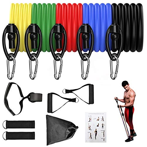 Resistance Bands Set, Exercise Bands with Door Anchor