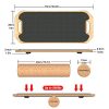 EveryMile Balance Board Trainer, Wooden Roller Board