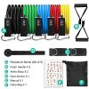 Taotique True Latex Resistance Bands, 150 LBS Portable Home Workout