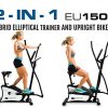 Fitness EU150 Hybrid Elliptical Upright Bike – Full Body Workout with 2-in-1 Design