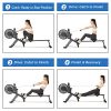 Magnetic Air Rowing Machine with 16-Level Resistance and LCD Monitor