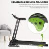 Folding Treadmill for Home Jogging/Walking with Incline Portable Space