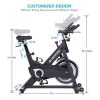 MaxKare Stationary Bike Belt Drive Indoor Cycling Bike