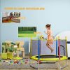 Mini Indoor Kid Trampoline for Kids Toddlers 55" Fitness Trampolines