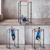 MaxKare Power Cage Rack 19-Level Adjustable with J-Hooks