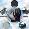2 Pairs Touchscreen Cycling Gloves Full Finger Workout Gloves
