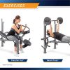 Marcy Standard Weight Bench with Leg Developer