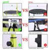 Newan 48" Silent Trampoline with Adjustable Handle Bar