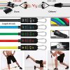 Resistance Bands Set (11 pcs) - 5 Stackable Exercise Bands